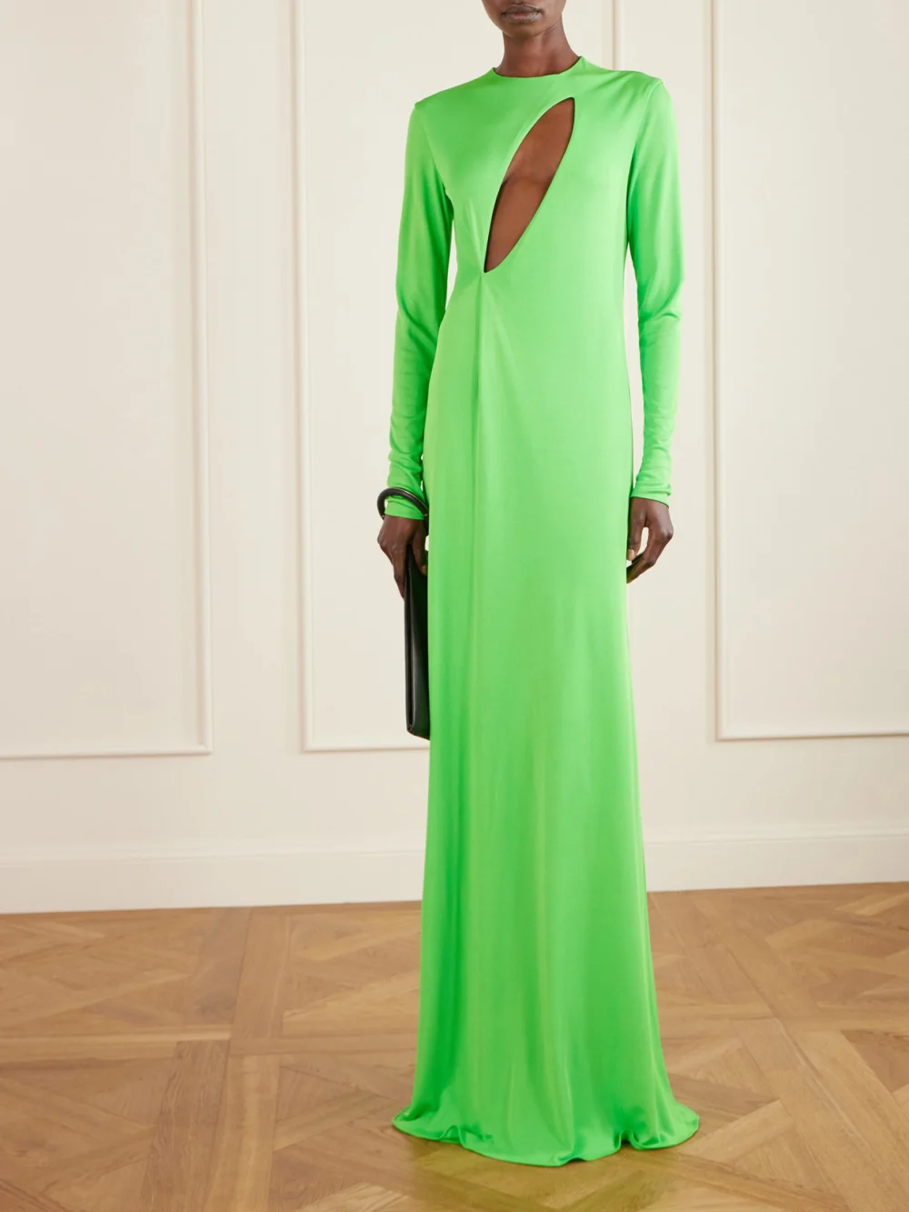 Tom Ford Cutout Crepe-jersey Gown, worn by a model