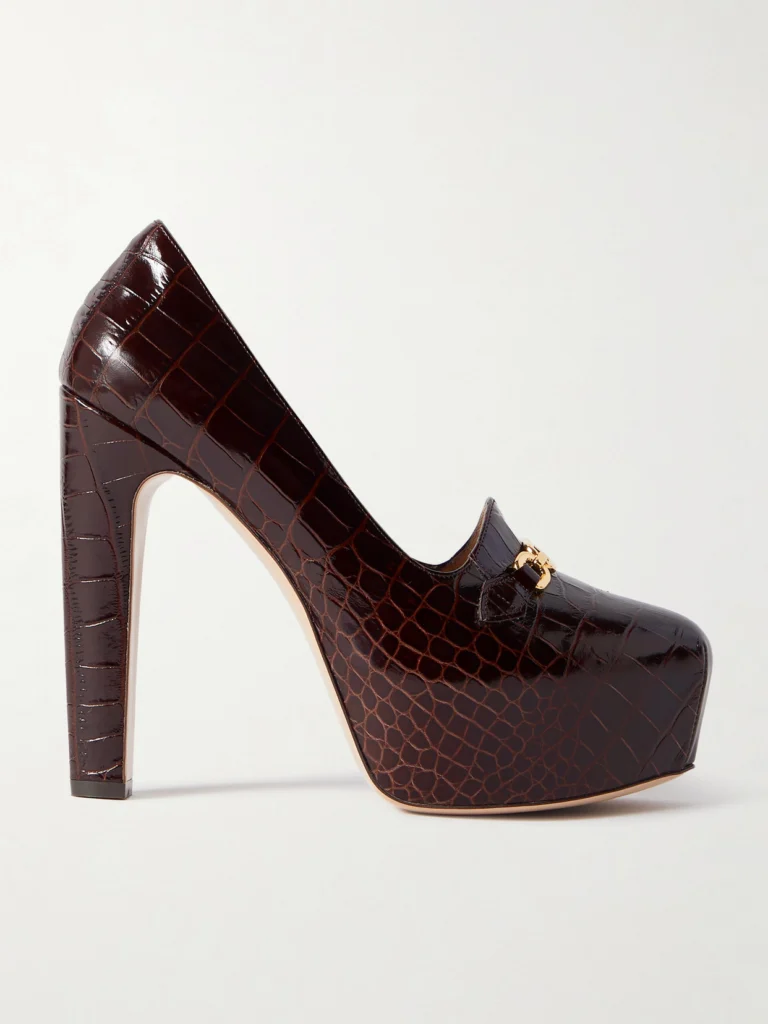 Tom Ford Embellished Leather Platform Pumps