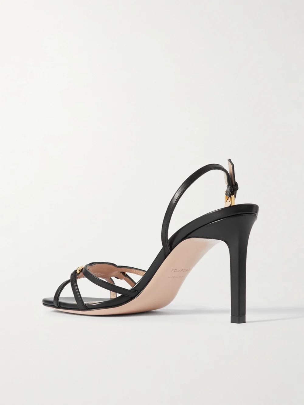 Back view of the Tom Ford Embellished Leather Sandals