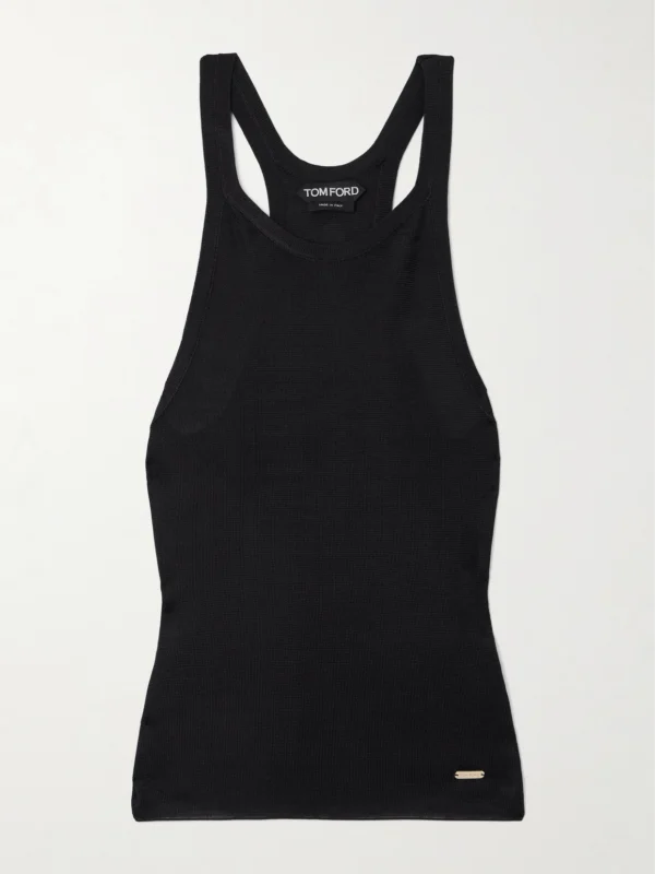 Tom Ford Embellished Silk Tank