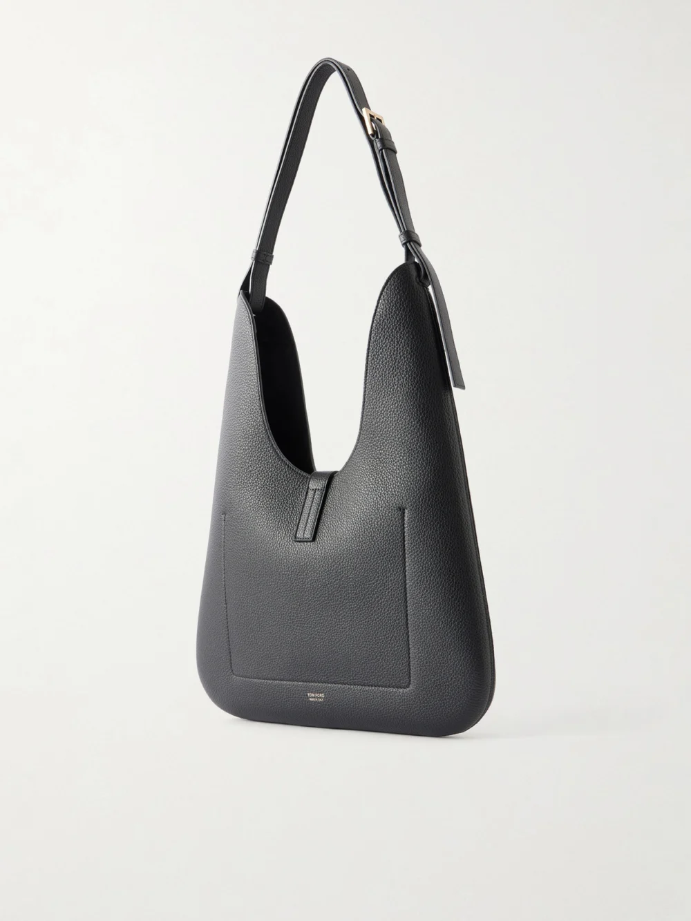 Back view of the Tom Ford Kara T-embellished Medium Suede Shoulder Bag