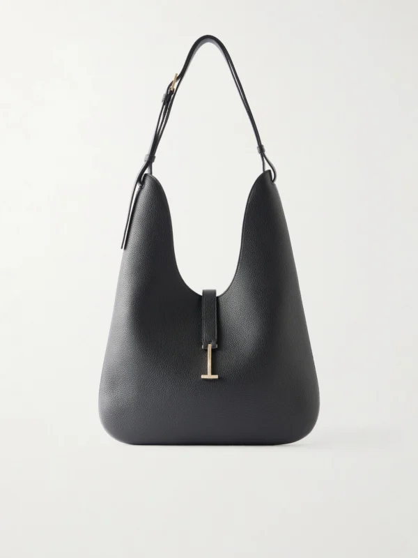 Tom Ford Kara T-embellished Medium Suede Shoulder Bag