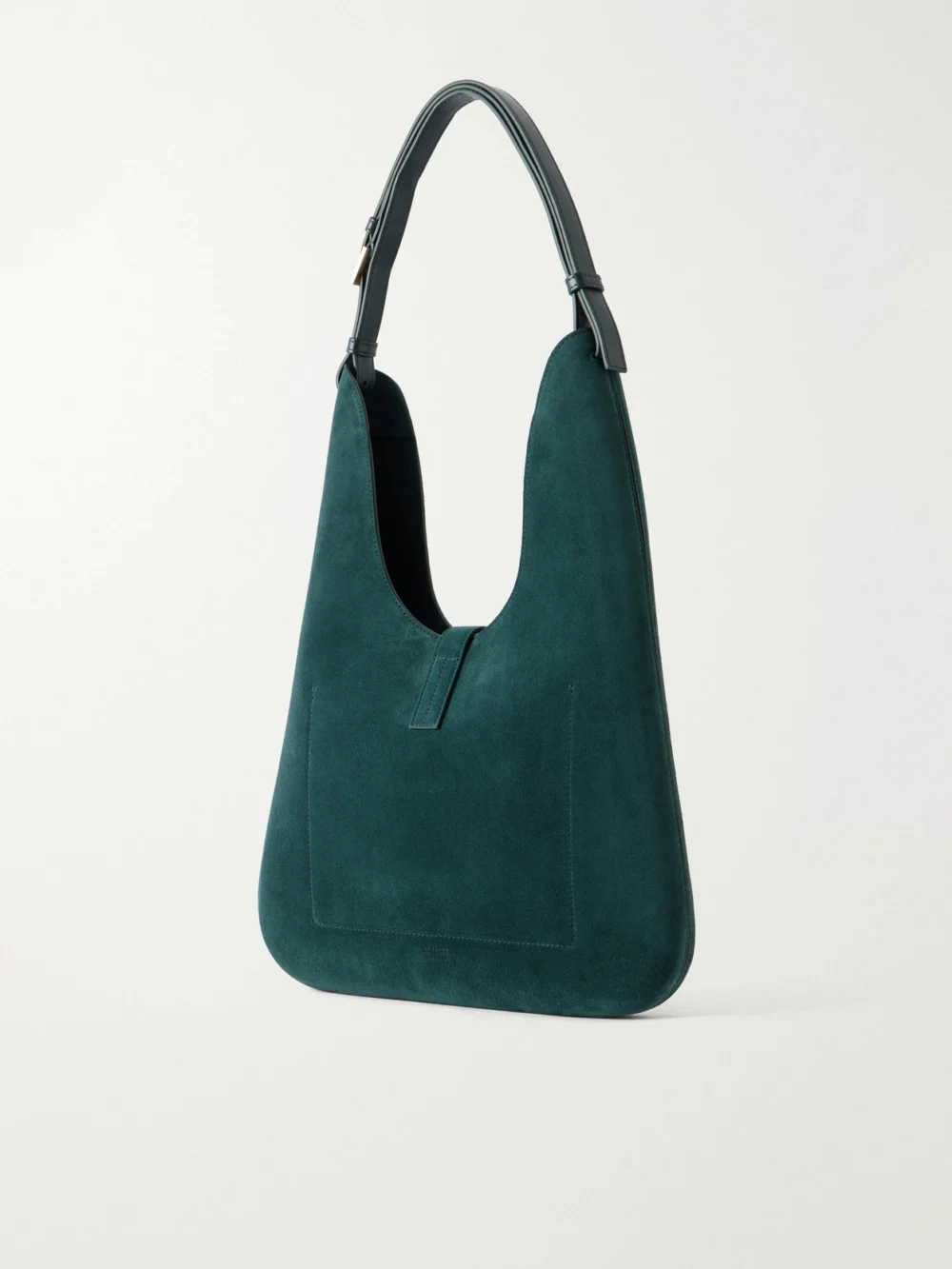 Back view of the Tom Ford Kara T-embellished Medium Suede Shoulder Bag