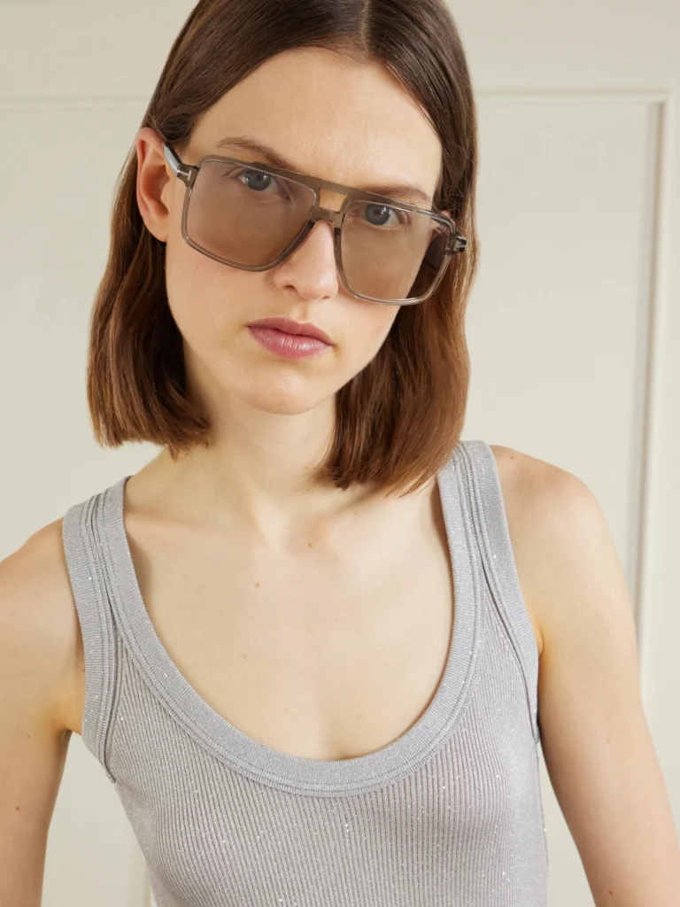 Tom Ford Kemp Aviator-style Acetate Sunglasses