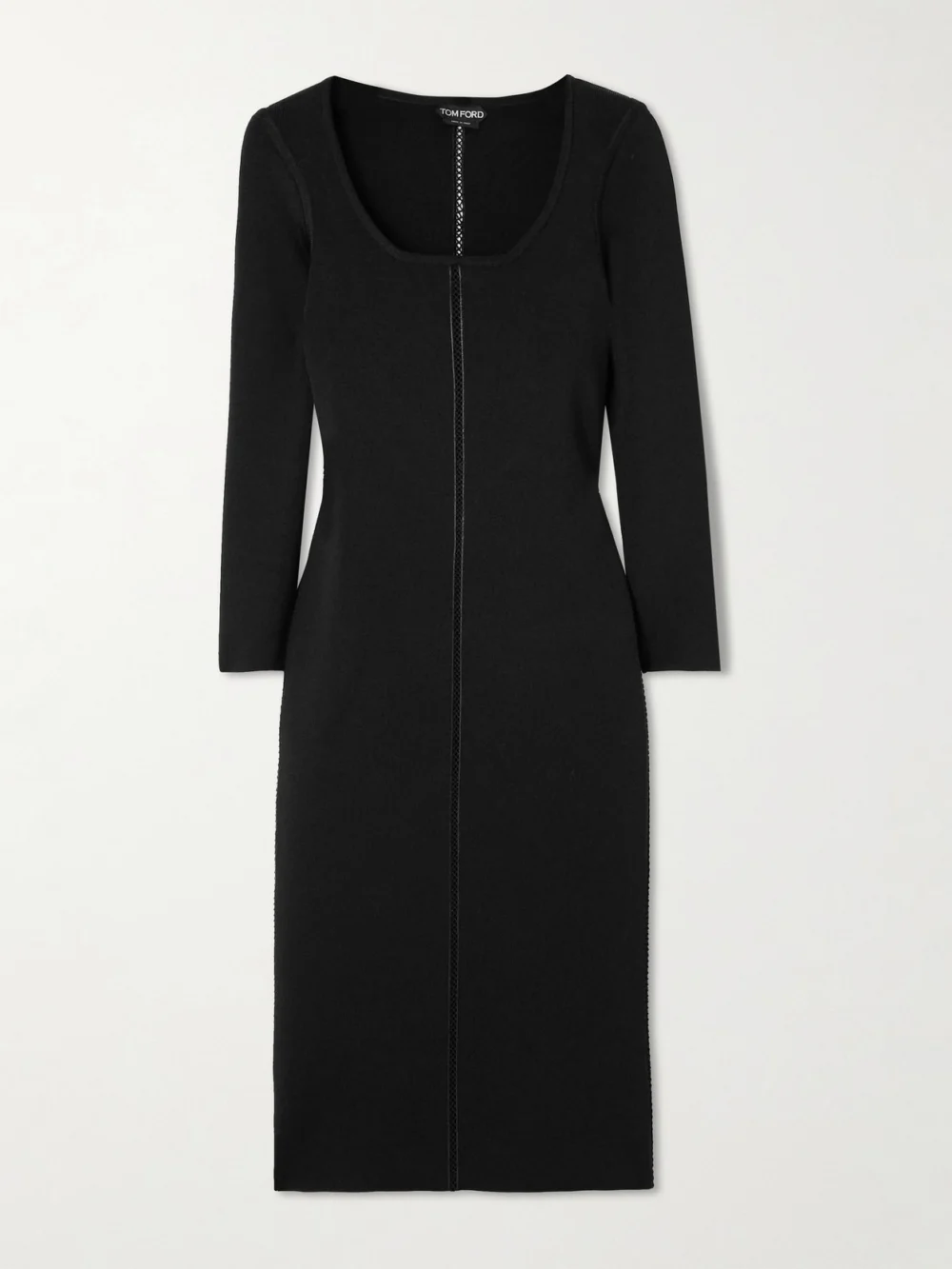 Tom Ford Knitted Midi Dress in black