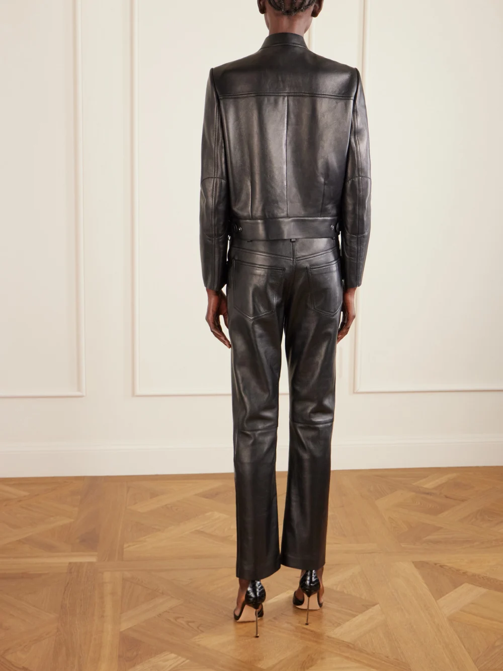 Back view of the Tom Ford Leather Biker Jacket
