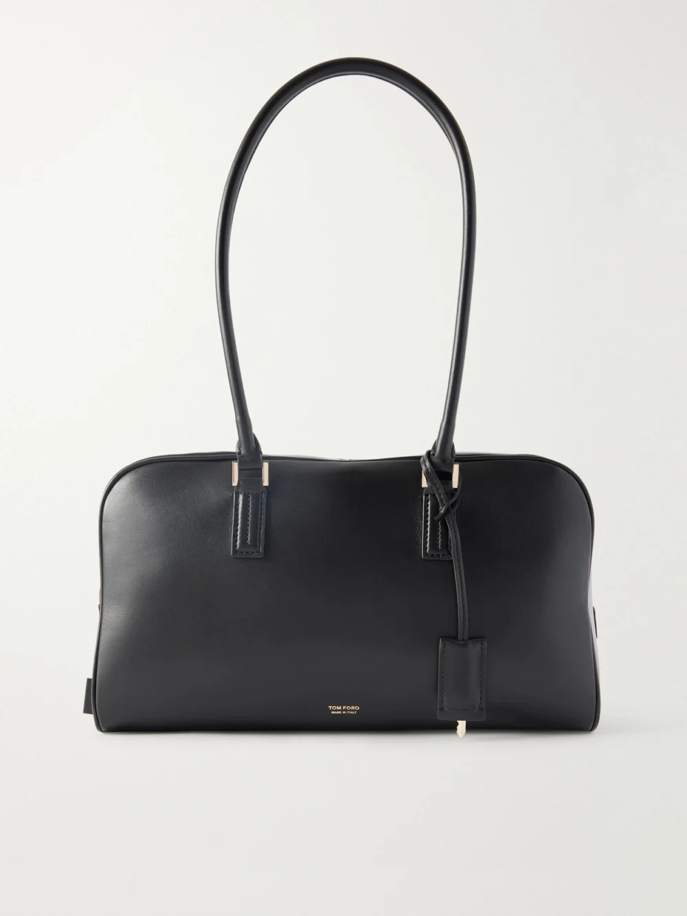 Tom Ford Leather Shoulder Bag in black