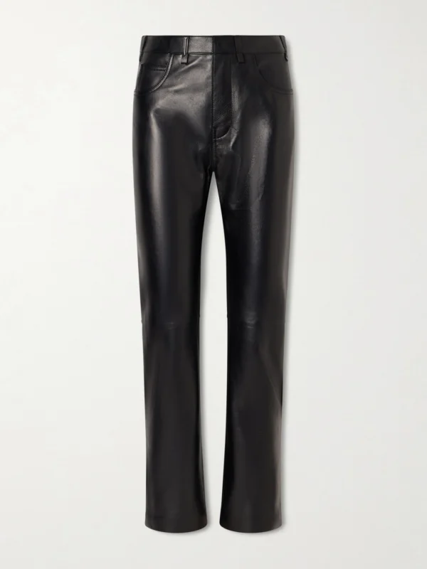 Tom Ford Leather Straight-leg Pants