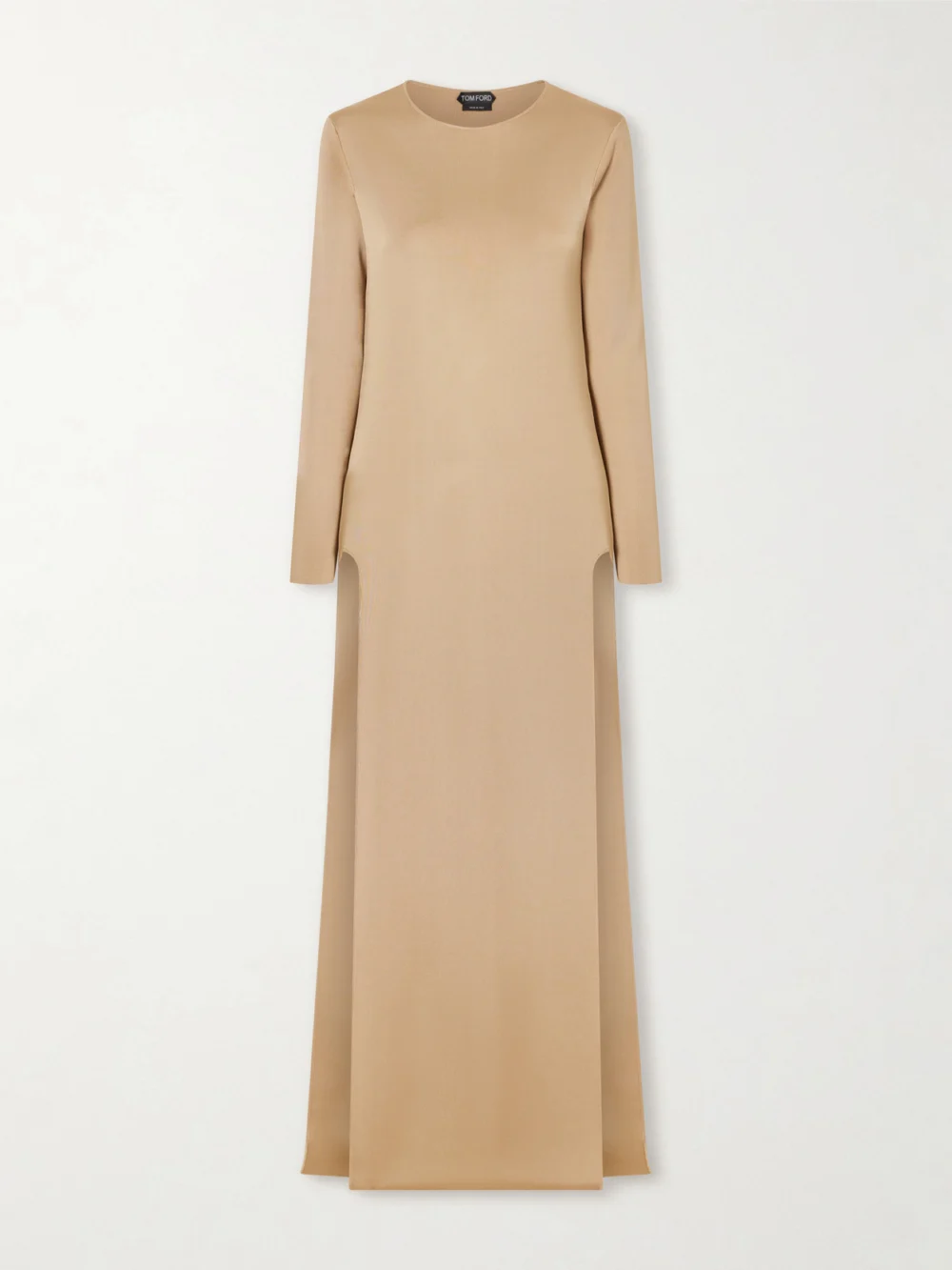 Tom Ford Liquid Knitted Gown in beige