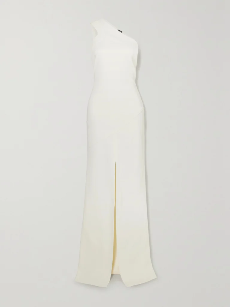 Tom Ford One-shoulder Stretch-cady Gown