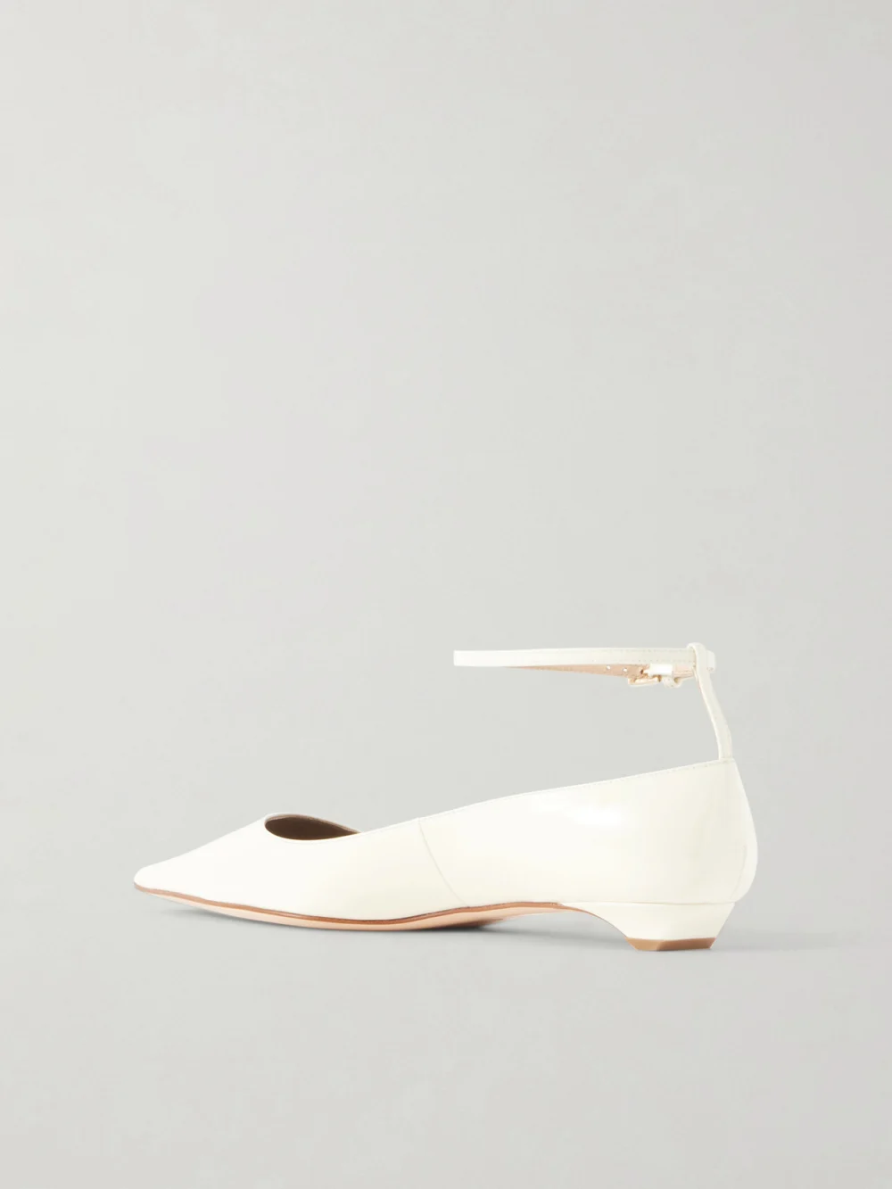 Back view of the Tom Ford Patent-leather Point-toe Ballet Flats