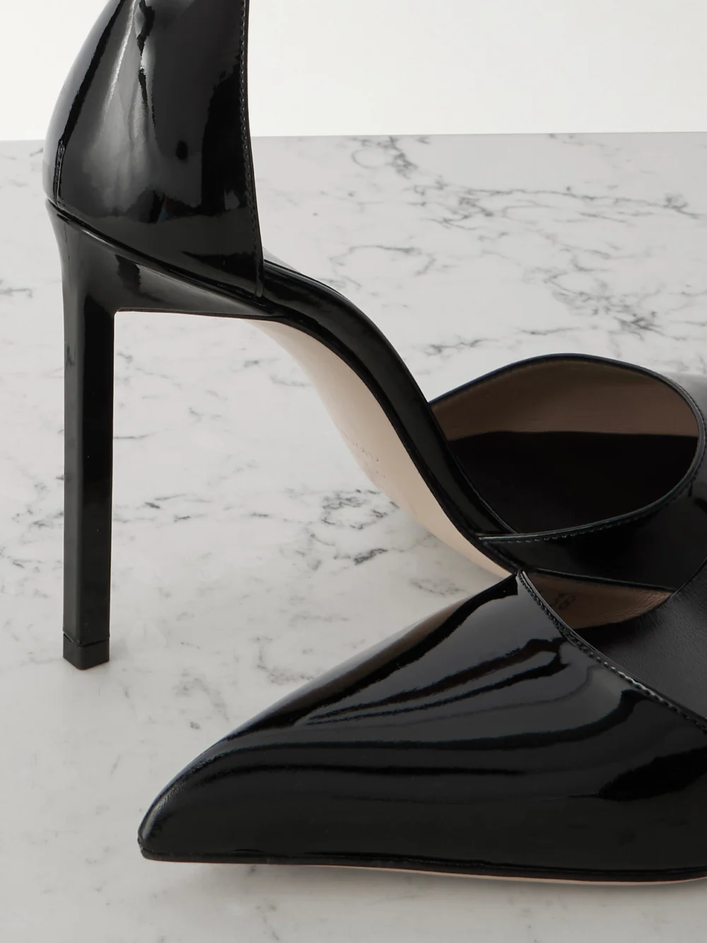 Close-up detail of the Tom Ford Patent-leather Pumps