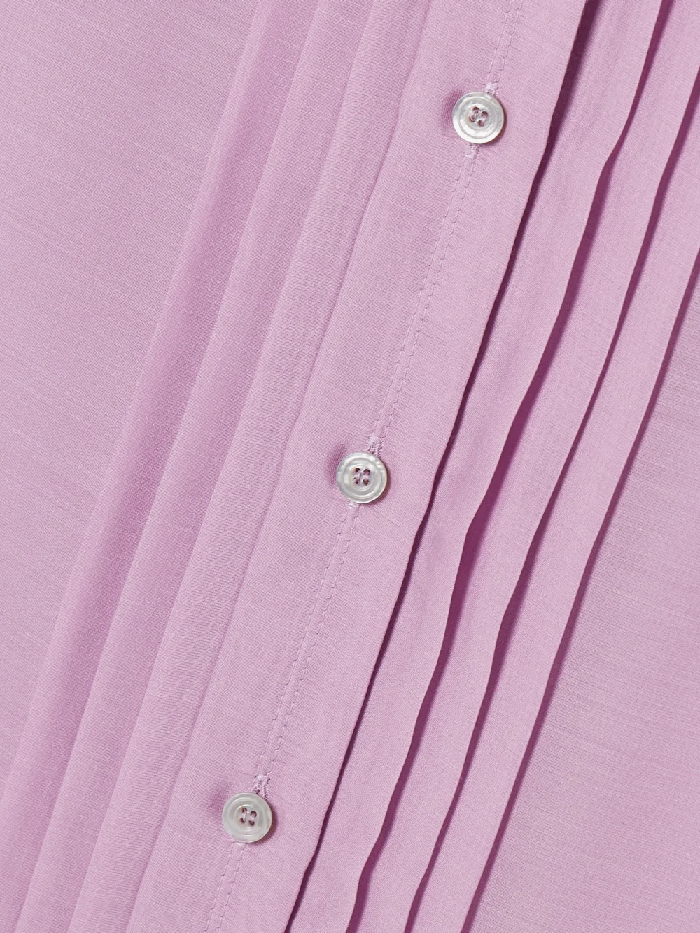 Close-up detail of the Tom Ford Pleated Silk Shirt