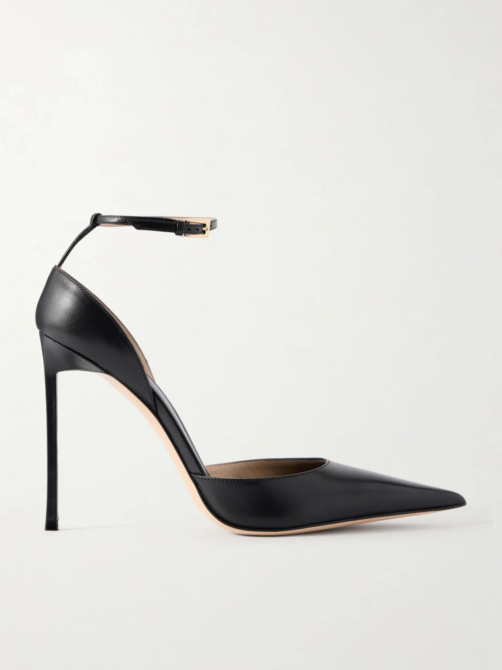 Tom Ford Pointed-toe Matte Leather Pumps in black