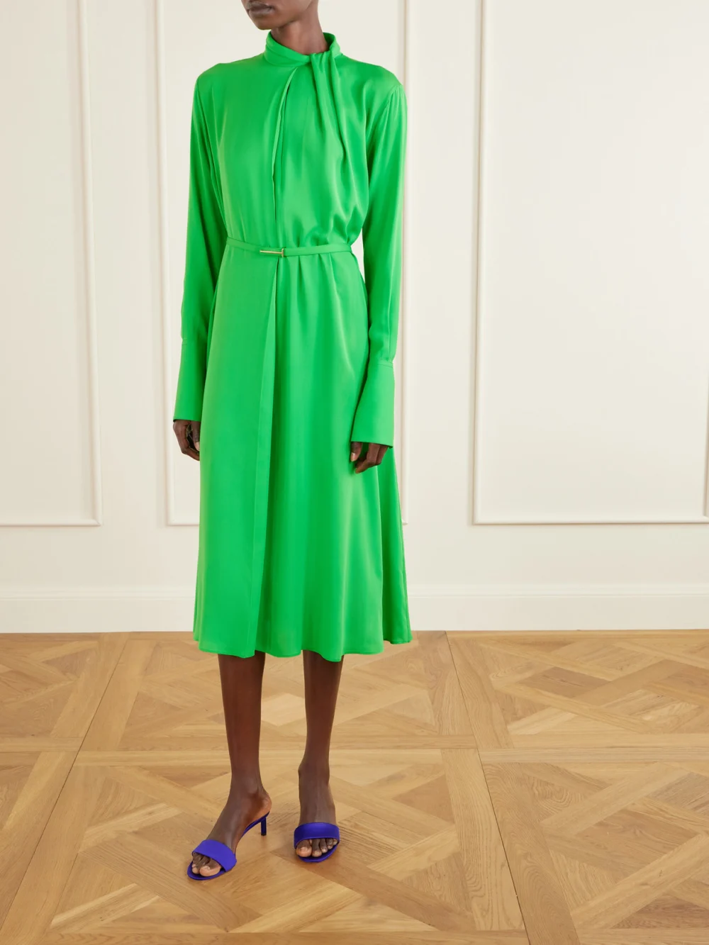 Tom Ford Satin Mules, styled view