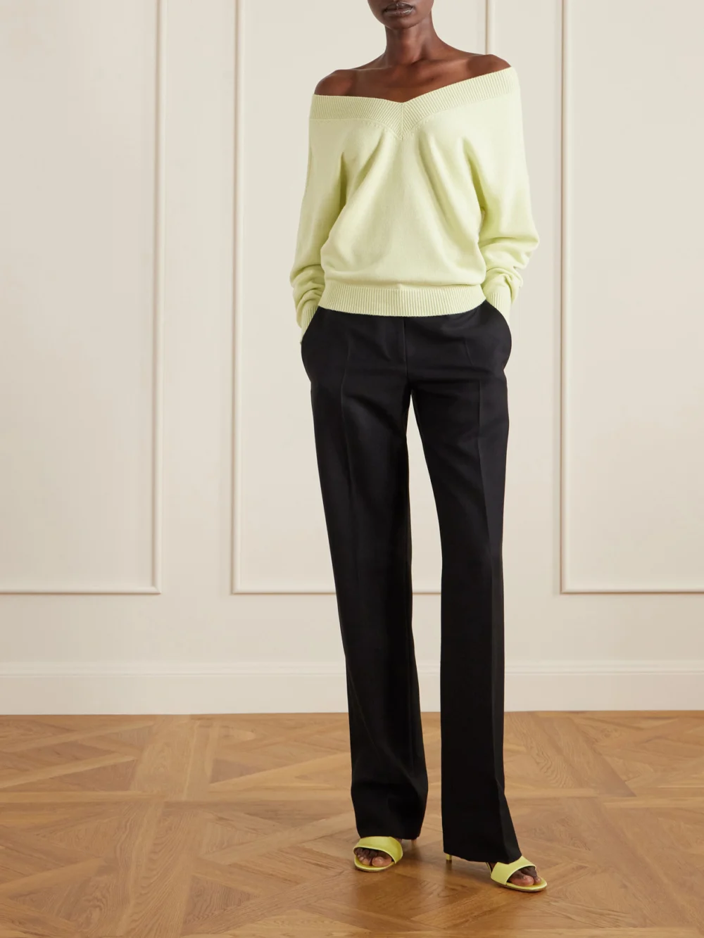 Tom Ford Satin Mules, styled view