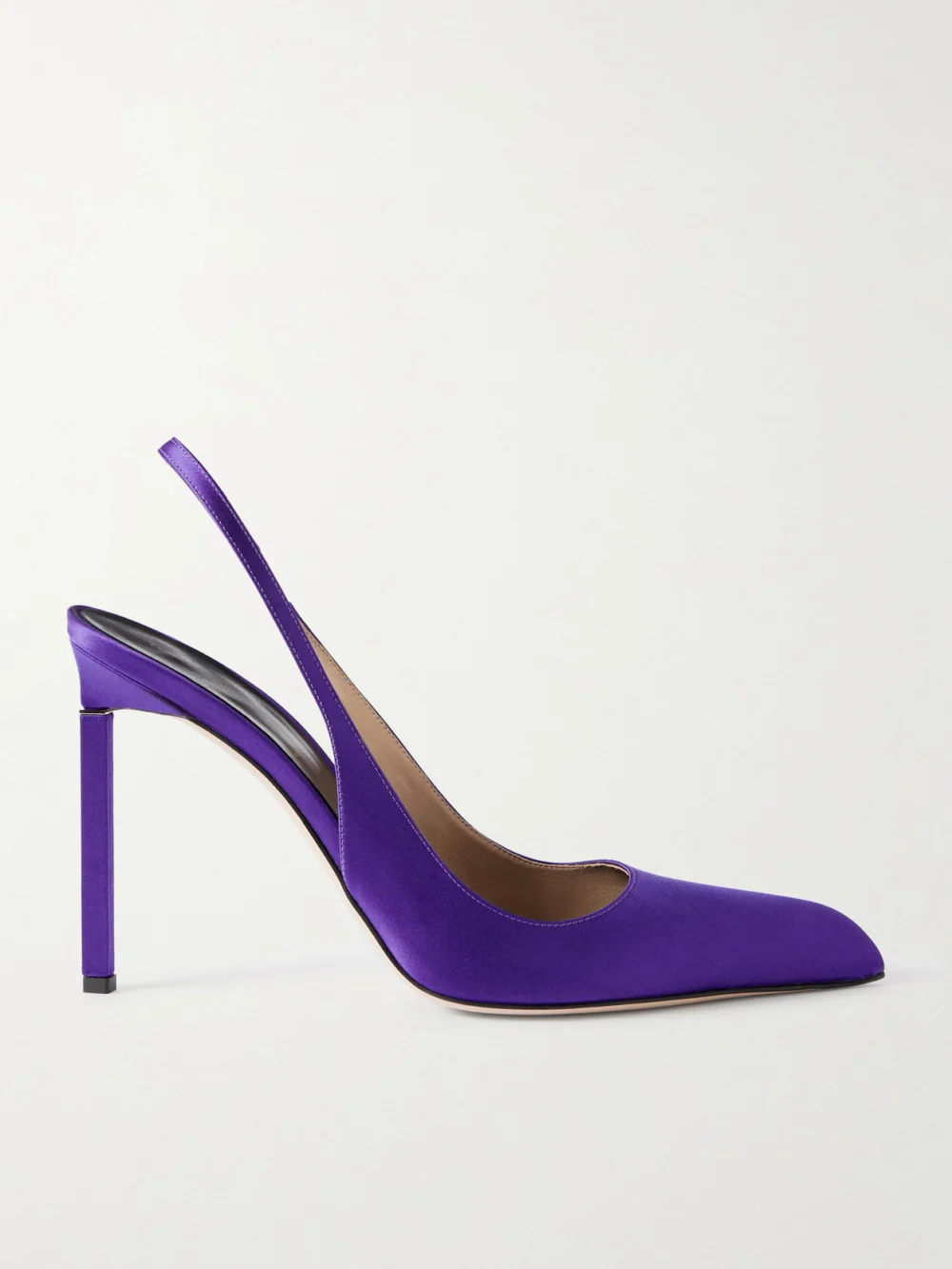 Tom Ford Satin Slingback Pumps in purple
