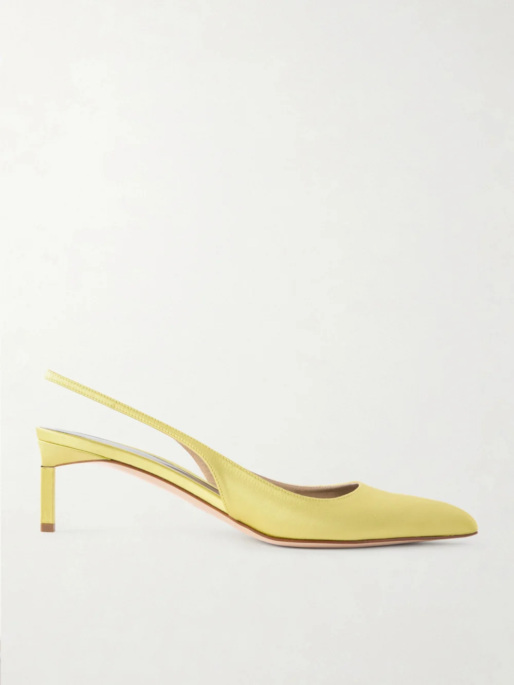 Tom Ford Satin Slingback Pumps in yellow