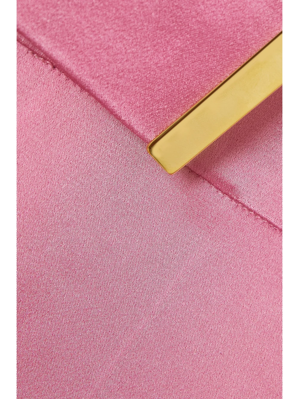 Close-up detail of the Tom Ford Satin Wide-leg Pants
