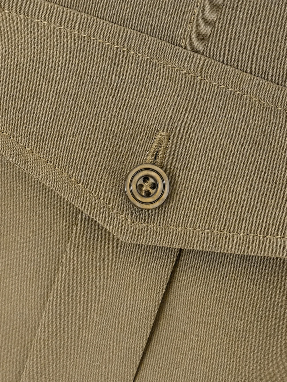 Close-up detail of the Tom Ford Silk Crepe De Chine Shirt