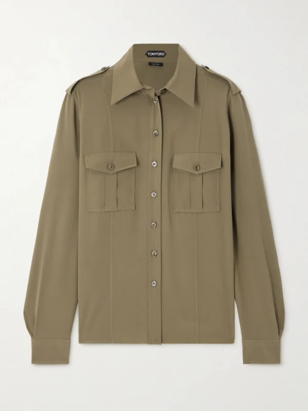 Tom Ford Silk Crepe De Chine Shirt