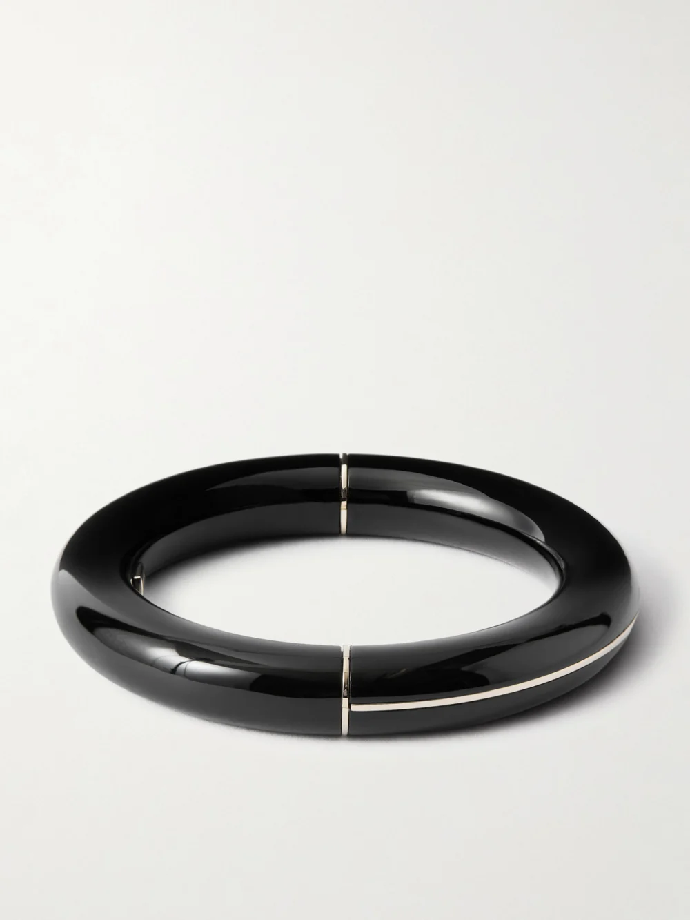 Back view of the Tom Ford Silver-tone and Plexiglas® Bangle
