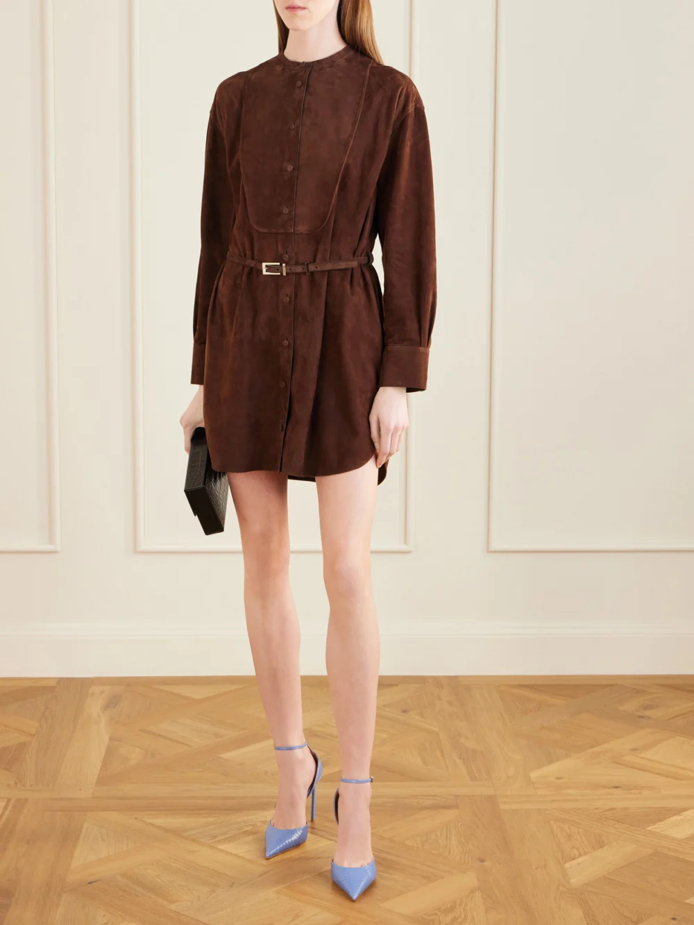 Tom Ford Snake-effect Leather Pumps, styled view