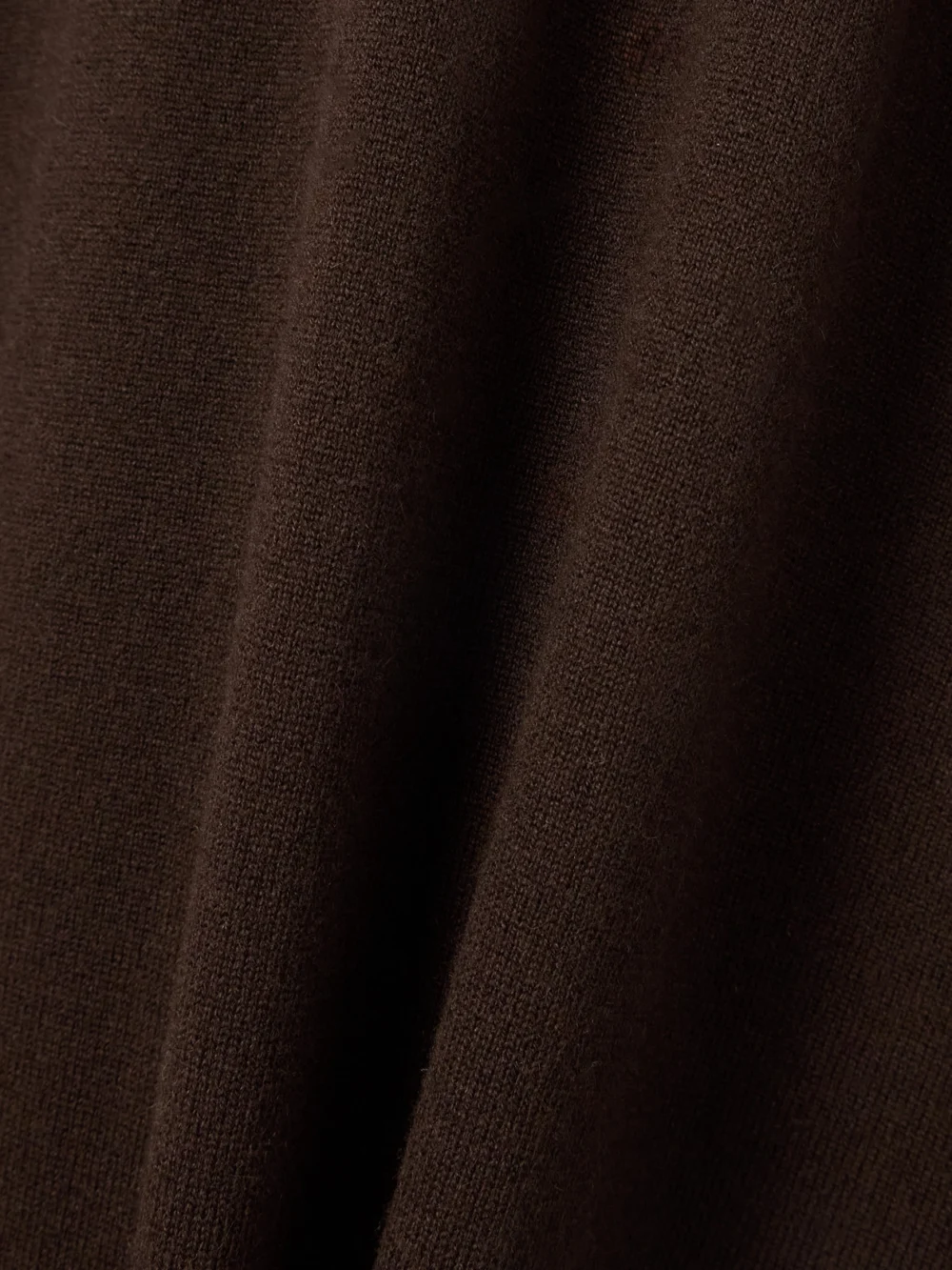 Close-up detail of the Tom Ford Turtleneck Cashmere Maxi Dress