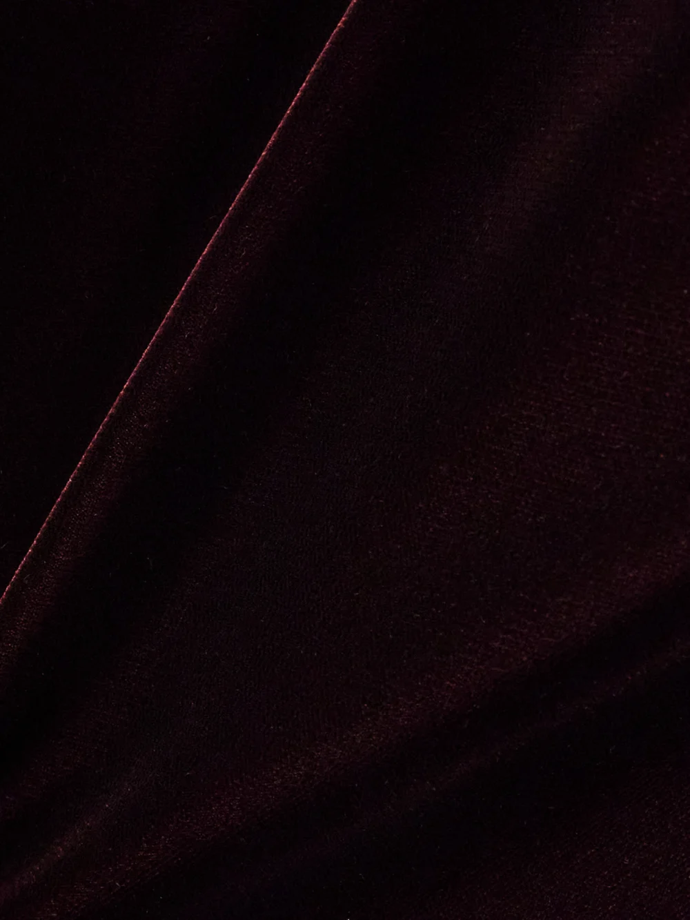 Close-up detail of the Tom Ford Velvet Skirt