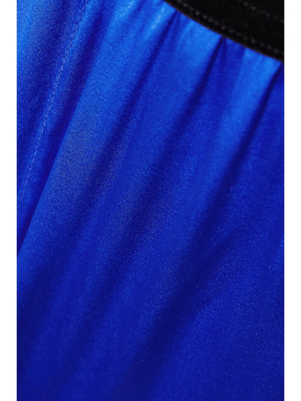 Close-up detail of the Tom Ford Velvet-trimmed Stretch-silk Satin Pants