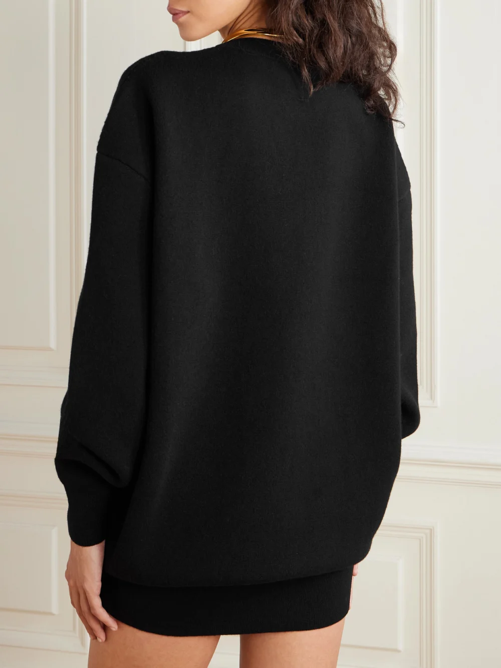 Back view of the Tom Ford Wool-blend Mini Dress