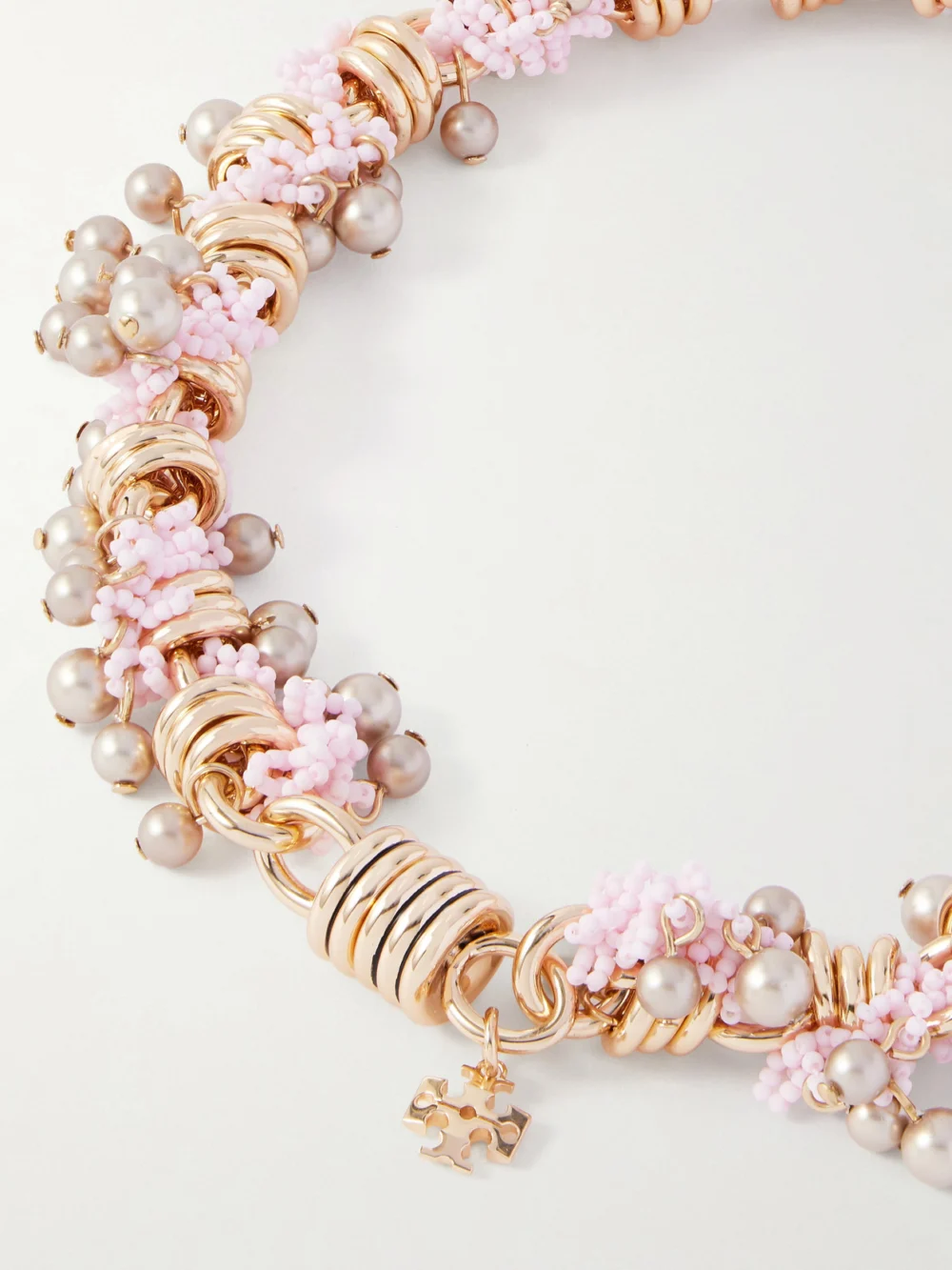 Back view of the Tory Burch Beaded Necklace