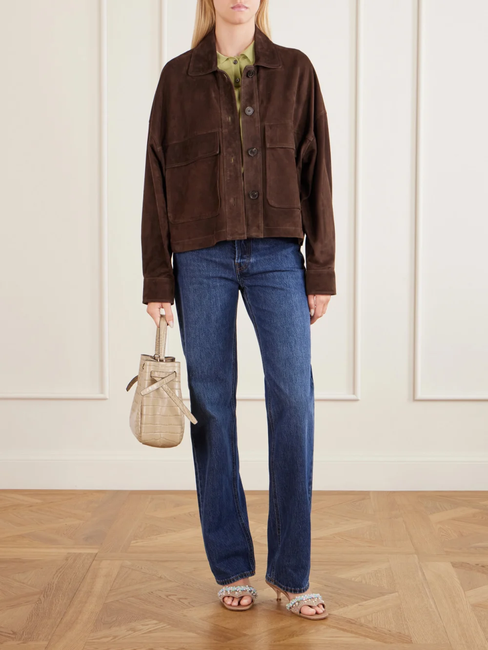 Tory Burch Embellished 45 Sandals, styled view