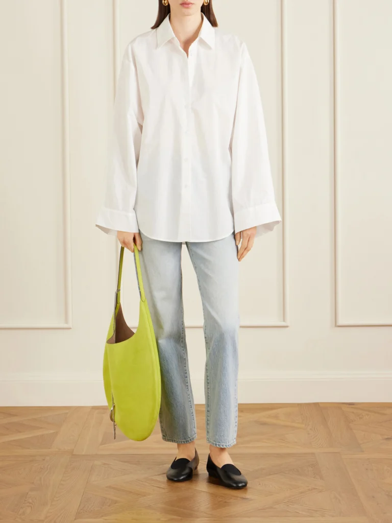 Tory Burch Pierced Embellished Suede Shoulder Bag