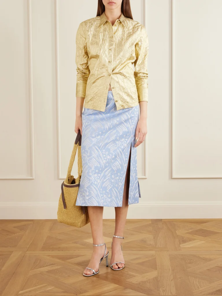 Tory Burch Romy Leather-trimmed Straw Tote
