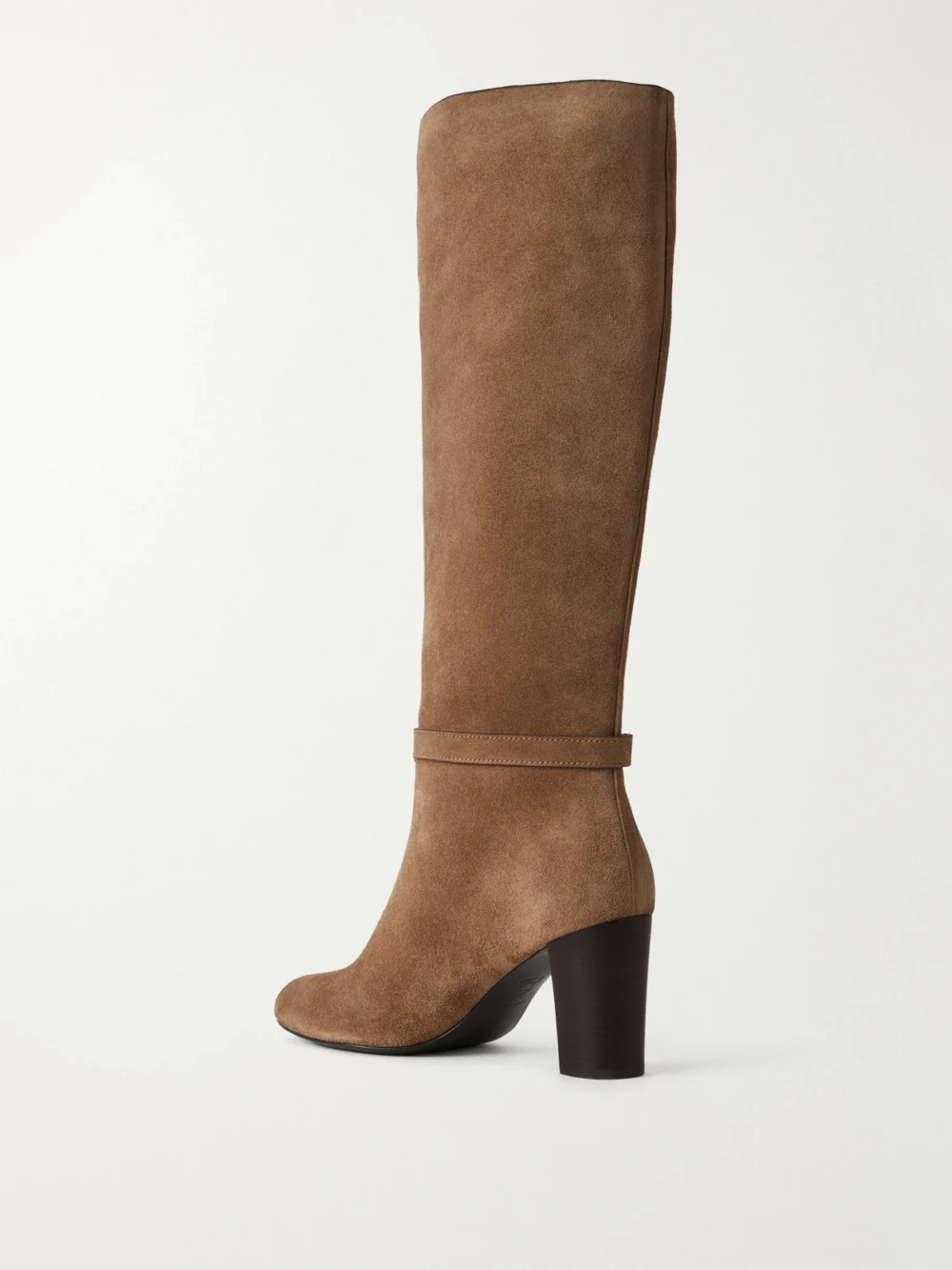 Back view of the Tory Burch Roomy 70 Suede Knee Boots