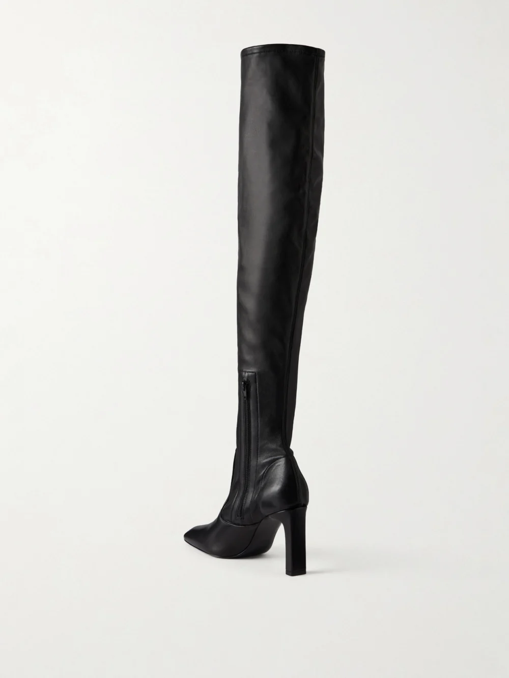 Back view of the Totême 85 Leather Knee Boots
