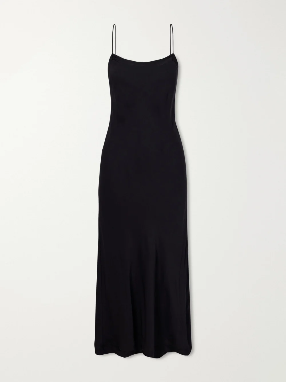 Totême Silk-satin Slip Dress in black