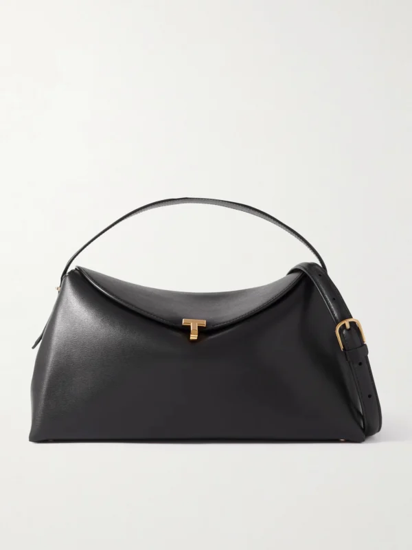 Totême T-lock Leather Shoulder Bag