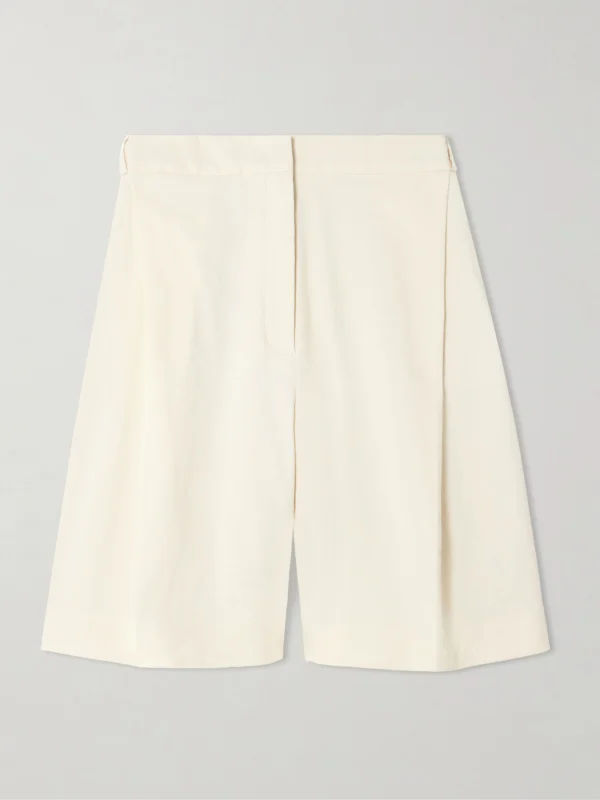 Tove Bella Pleated Linen-blend Shorts