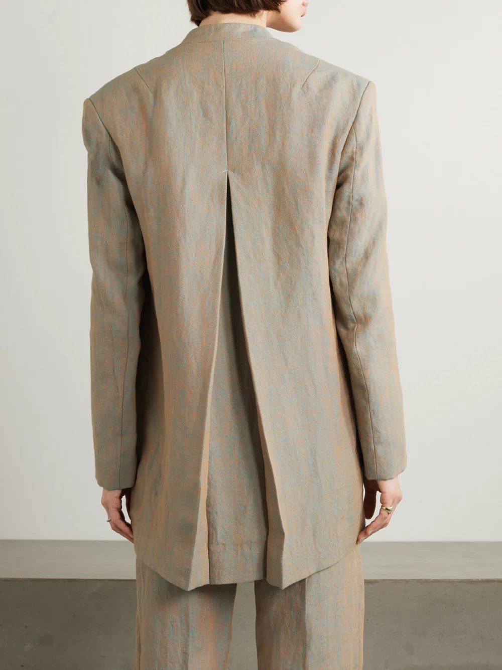 Back view of the Tove Cara Hemp Blazer