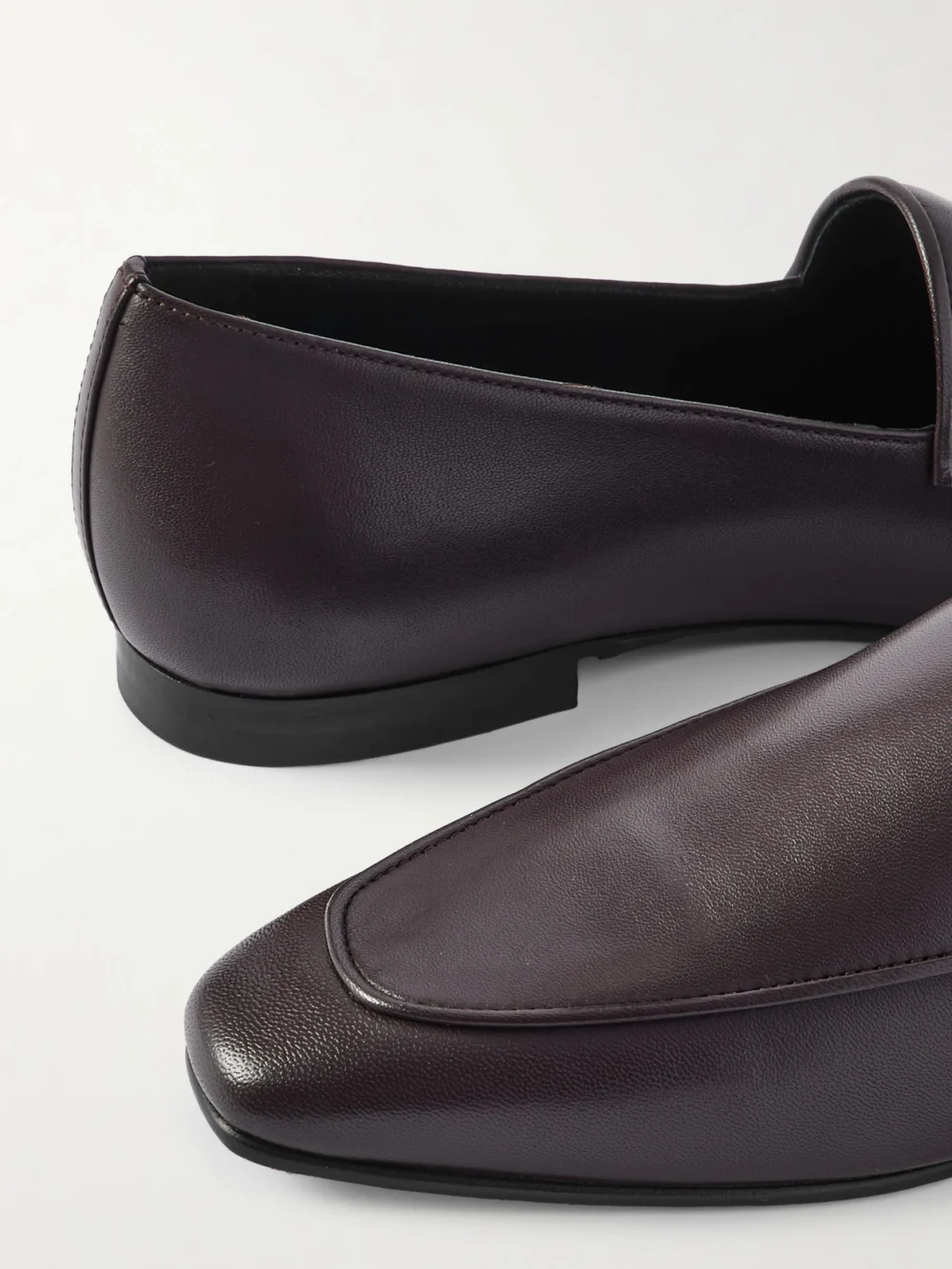 Close-up detail of the Tove Cora Leather Loafers
