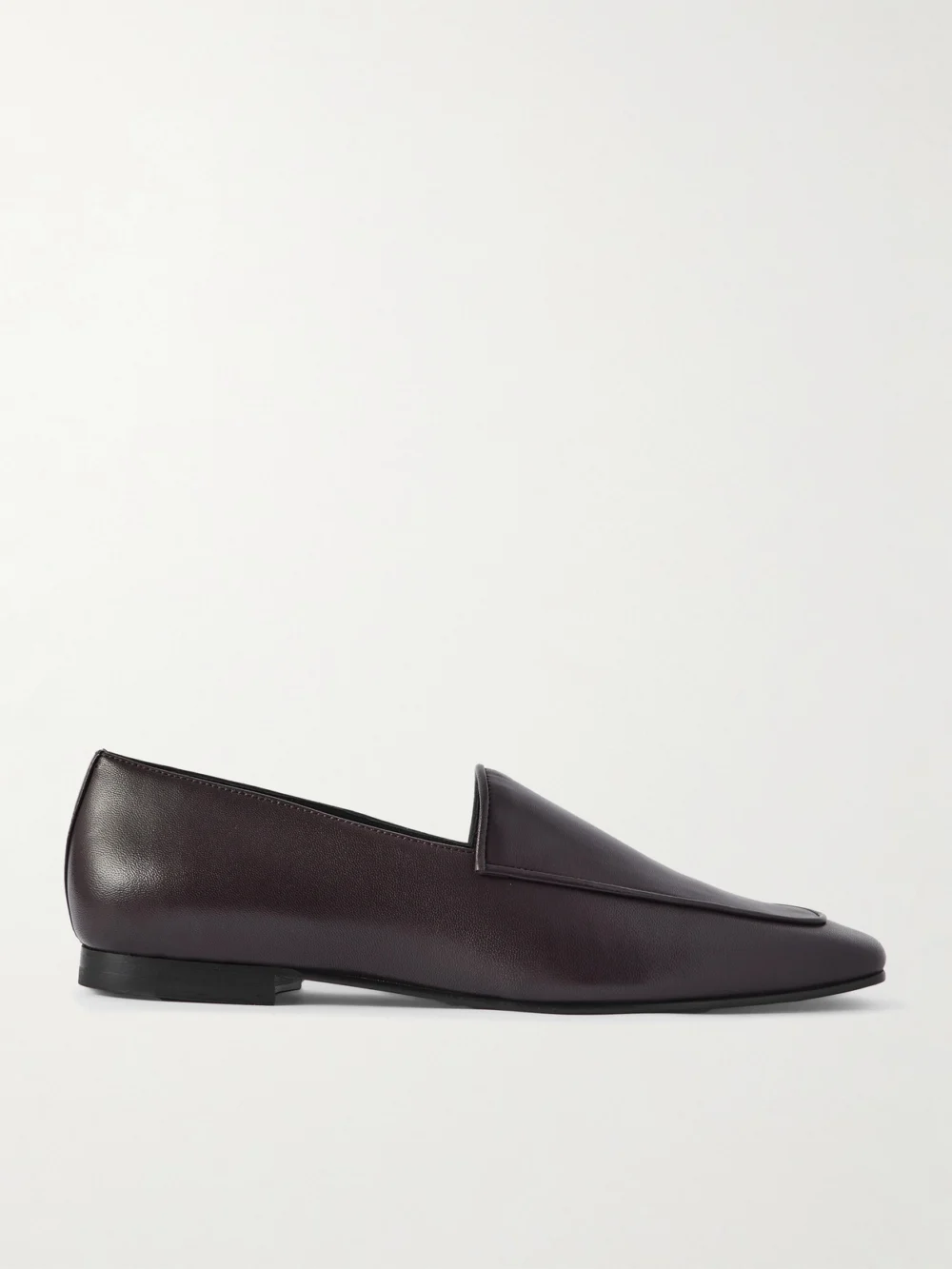 Tove Cora Leather Loafers in chocolate