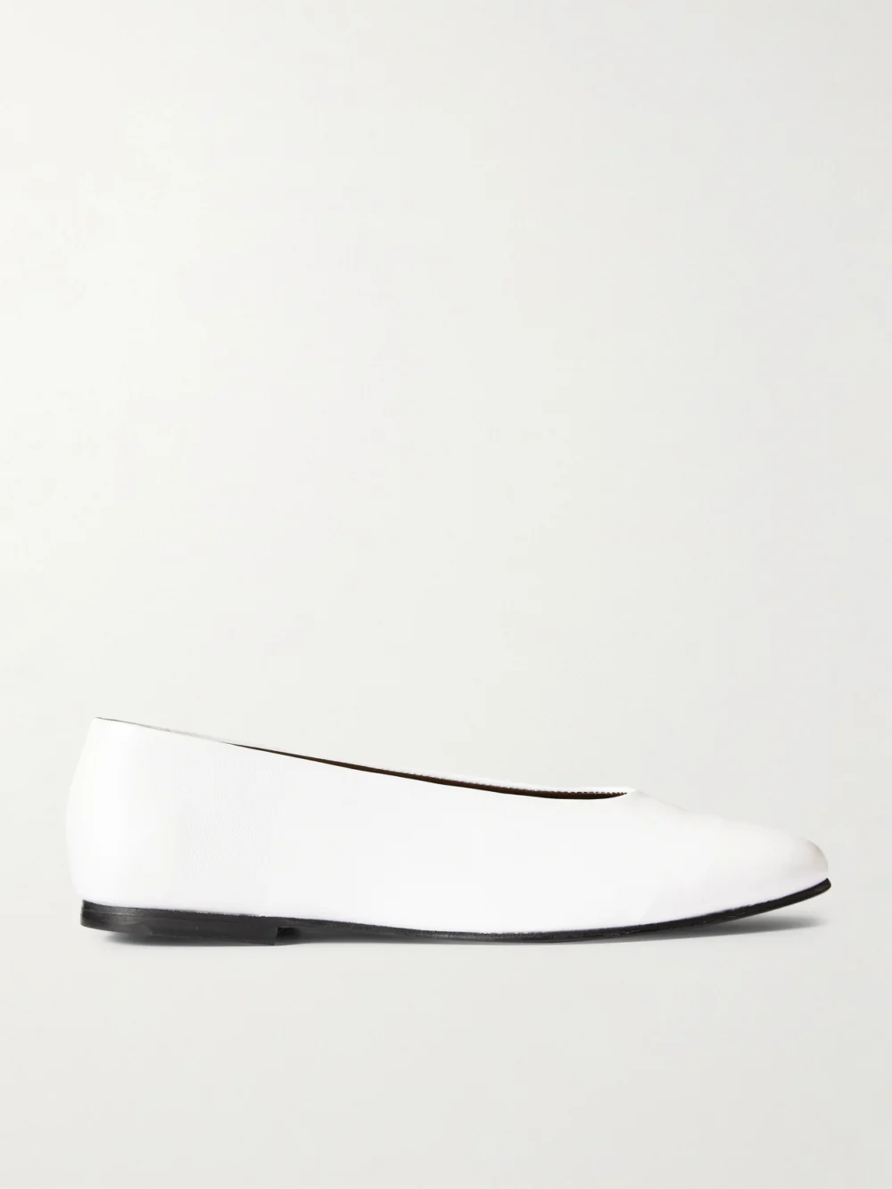 Tove Darcy Leather Ballet Flats in white