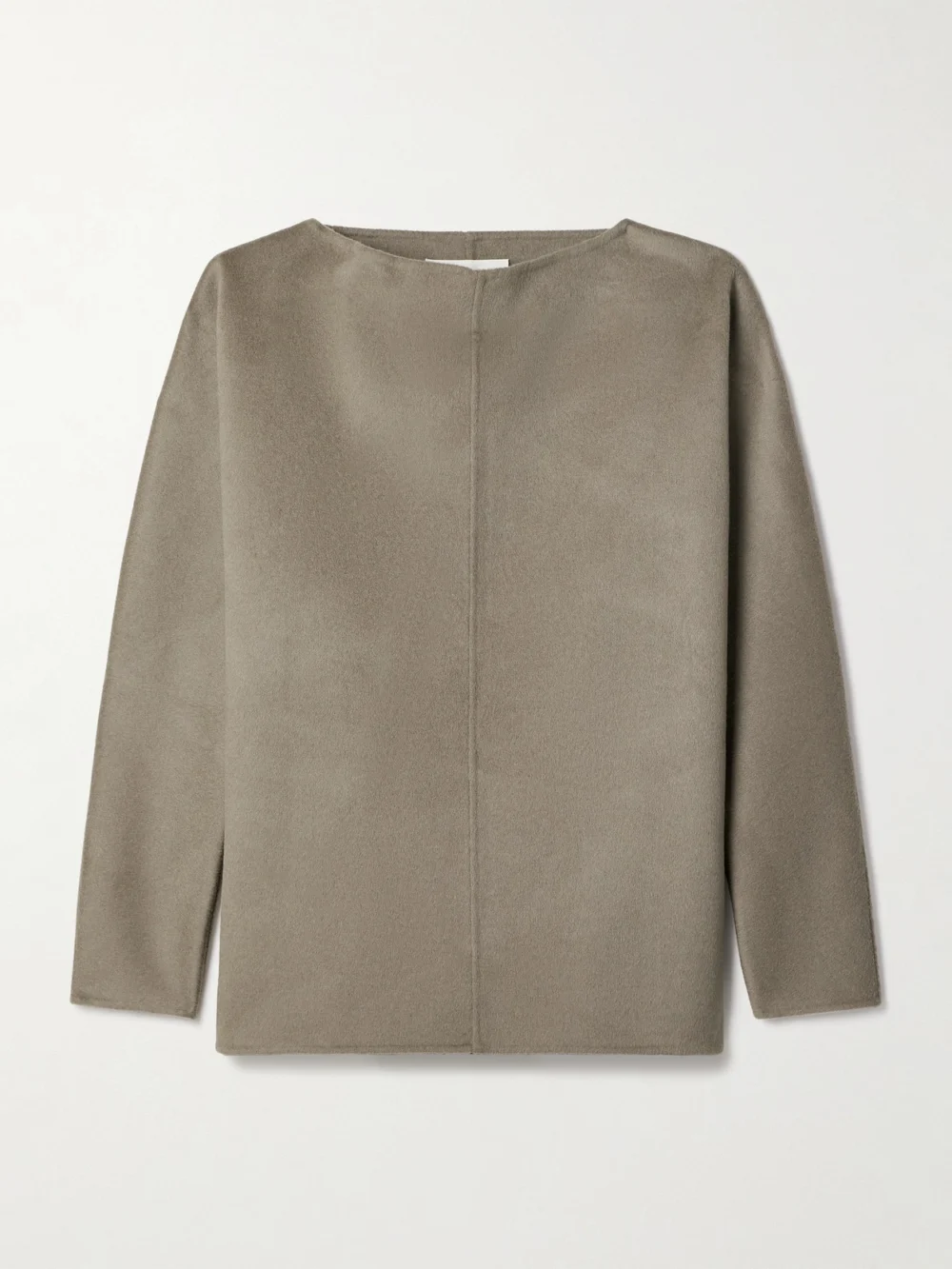 Tove Reine Paneled Wool-blend Felt Top in gray