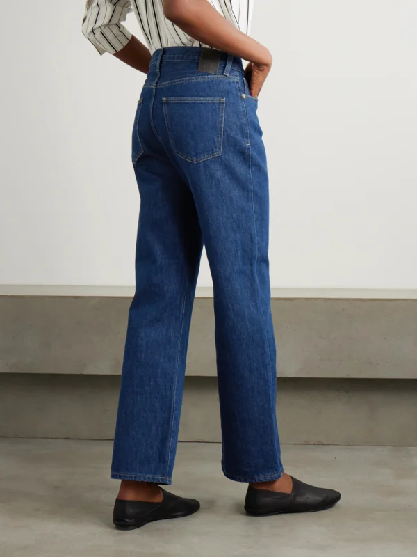Back view of the Tove Sade High-rise Straight-leg Recycled Jeans
