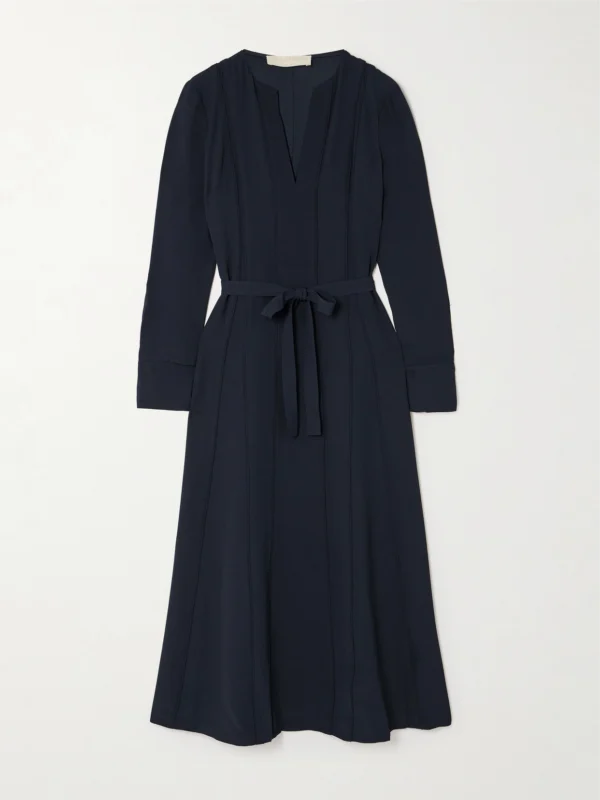 Ulla Johnson Asilia Belted Crepe Midi Dress