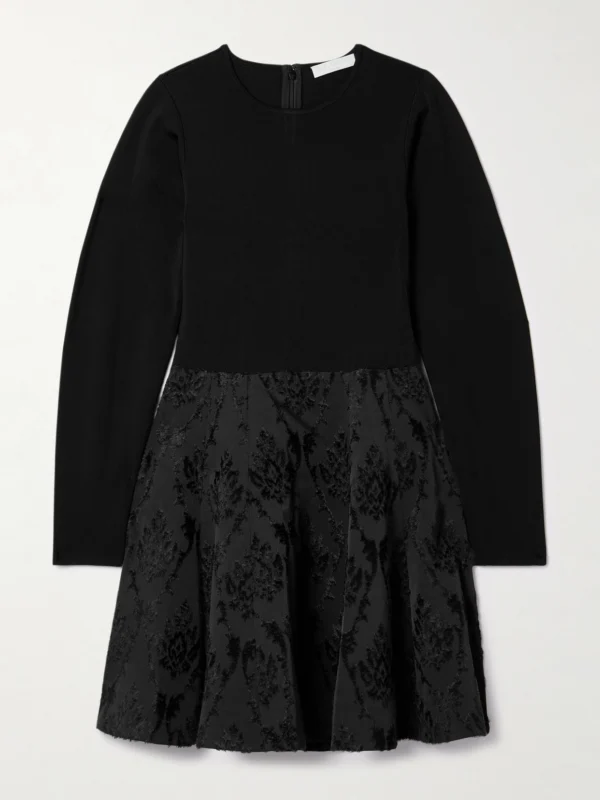 Ulla Johnson Cara Stretch-knit and Fil Coupé Mini Dress