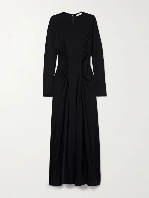 Ulla Johnson Ceryse Ruched Lyocell-jersey Maxi Dress