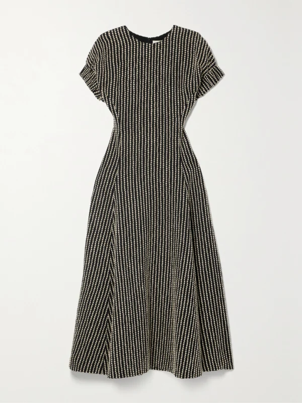 Ulla Johnson Devon Embroidered Wool-blend Midi Dress